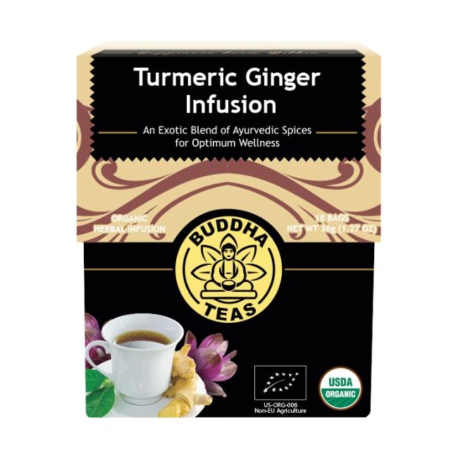 Organic Turmeric Ginger Infusion 36g (18 tea bags)