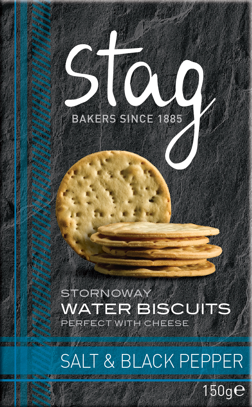 Stag Bakeries Salt and Black Pepper Water Biscuits